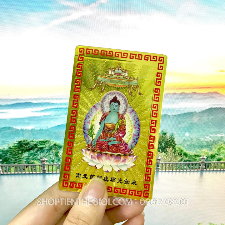 Thẻ Kim Bài Dược Sư Lưu Ly Quang Vương Phật